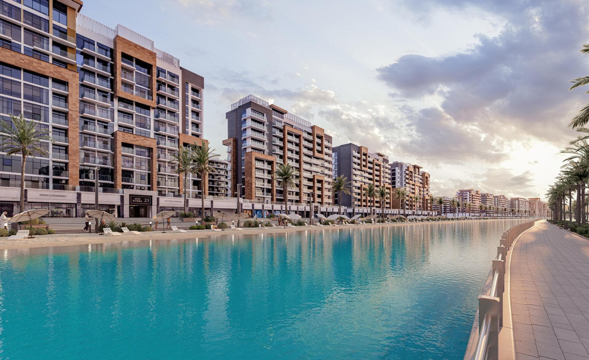 Riviera 58 by Azizi, Meydan. Render supplied by developer.
