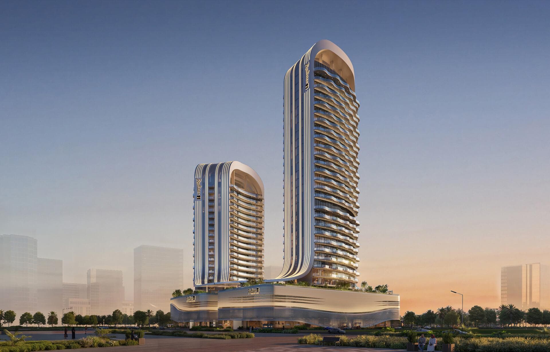 Radisson Blu Hotel by BNW Developments, Rak Central. Render supplied by developer.