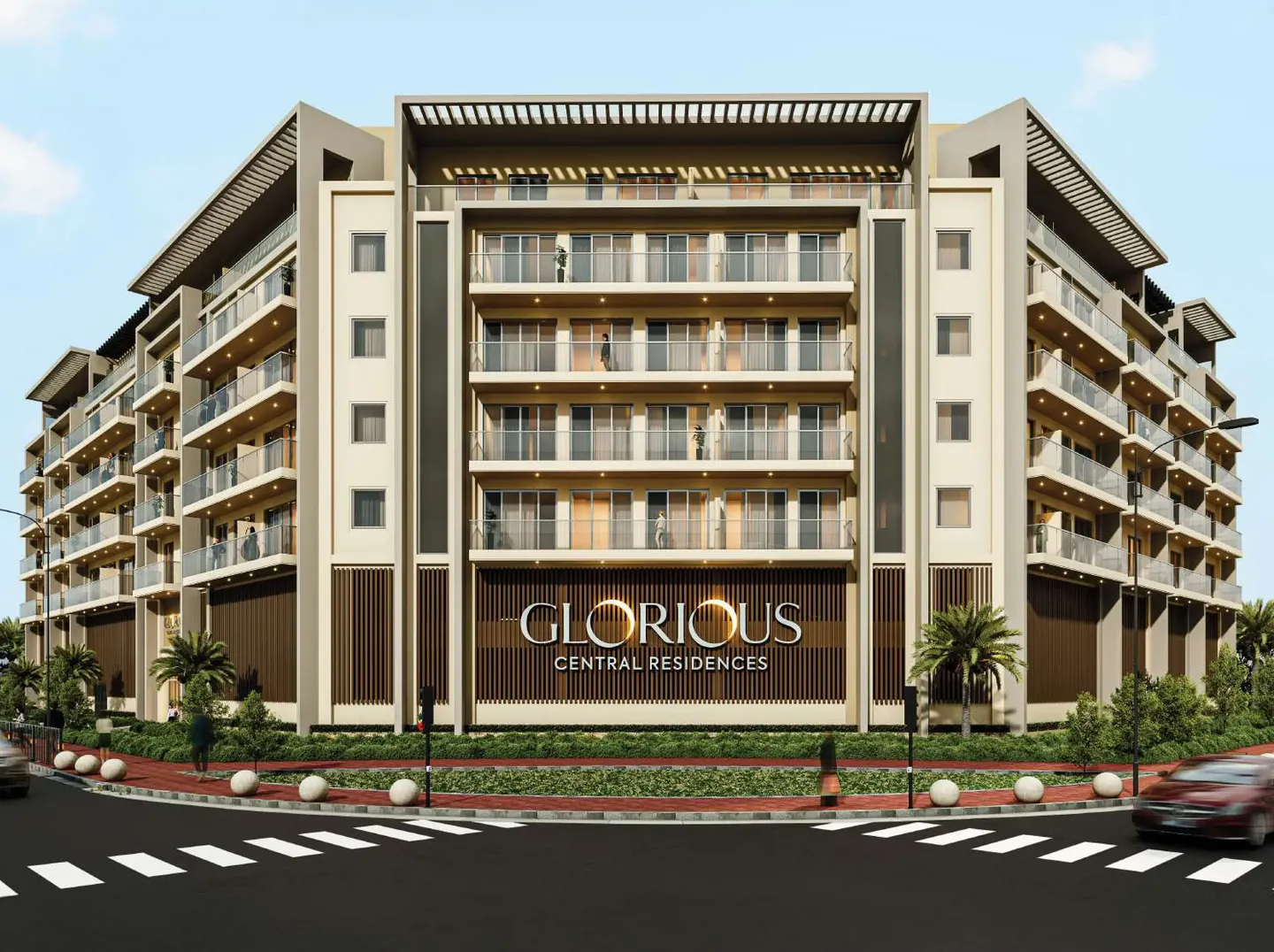 Glorious Central Residences by Glorious Future Real Estate Development, warsan 4. Render supplied by developer.