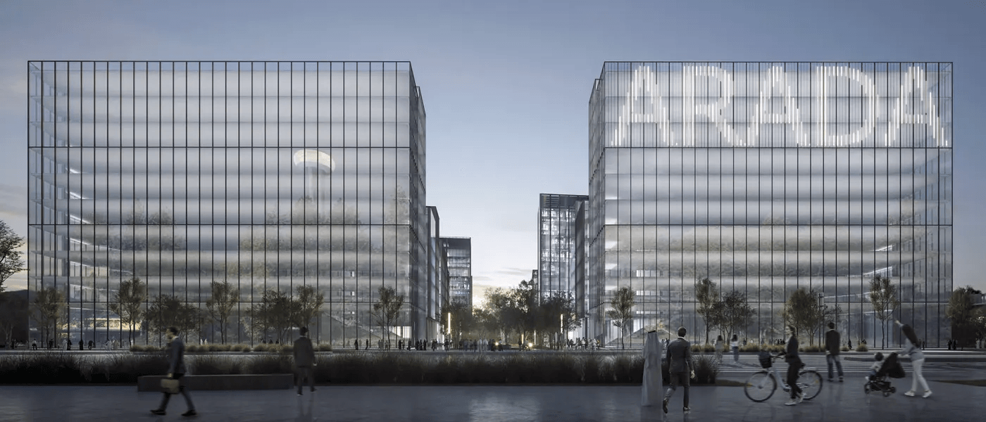 Central Business District Phase 2 by ARADA, Aljada. Render supplied by developer.
