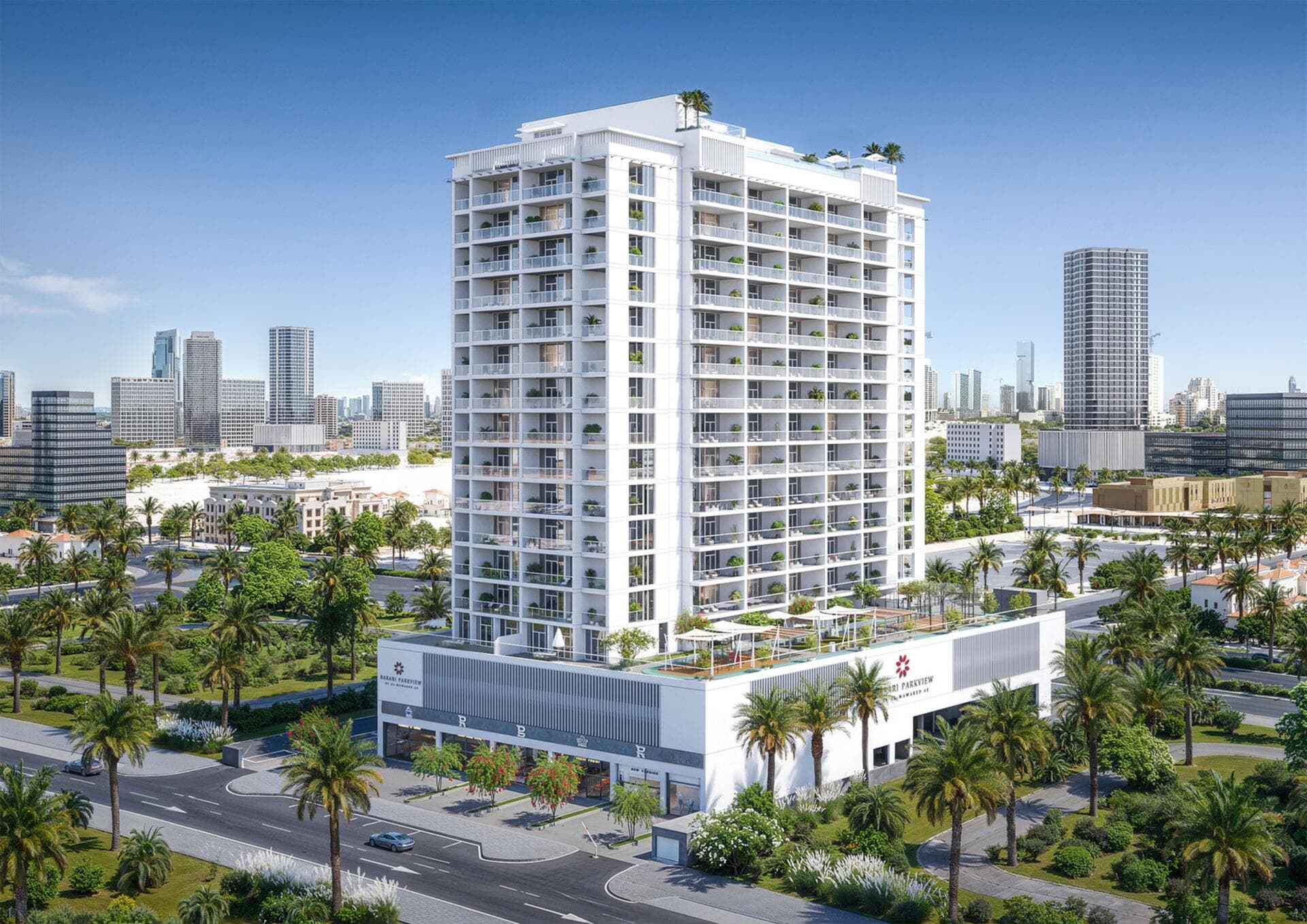 Barari Parkview by Al Mawared, Majan. Render supplied by developer.