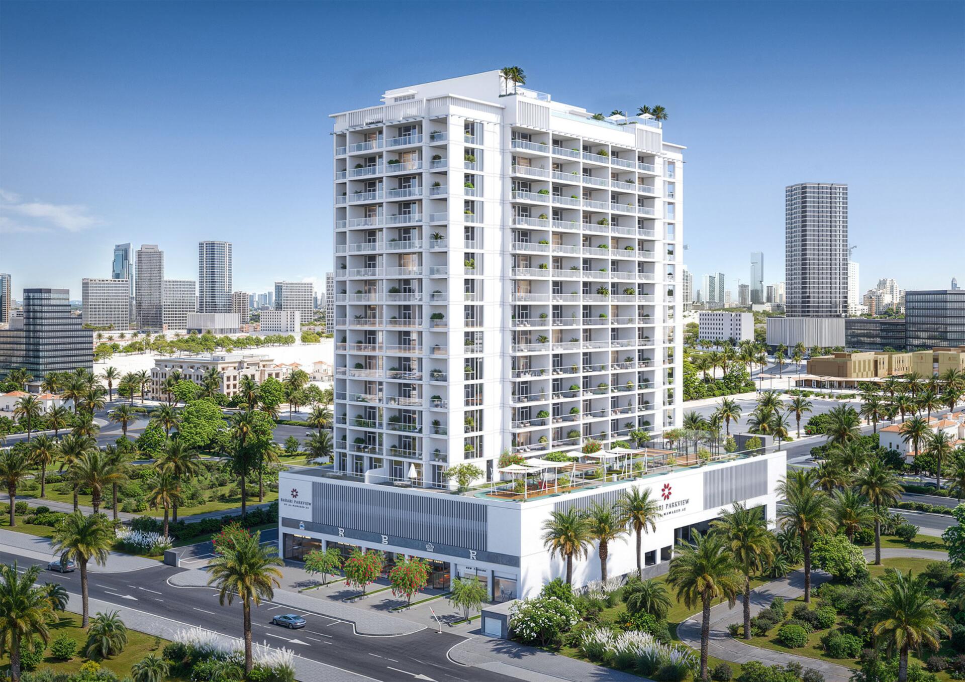 Barari Parkview by Al Mawared, Majan. Render supplied by developer.