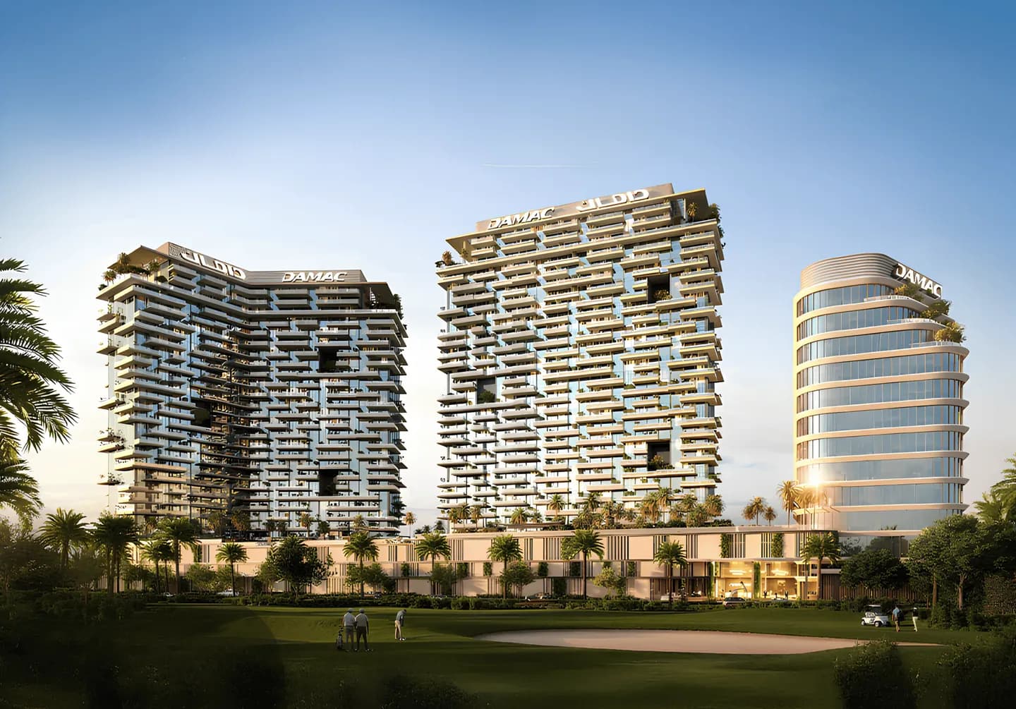 Damac District Tower B by Damac, Damac Hills. Render supplied by developer.