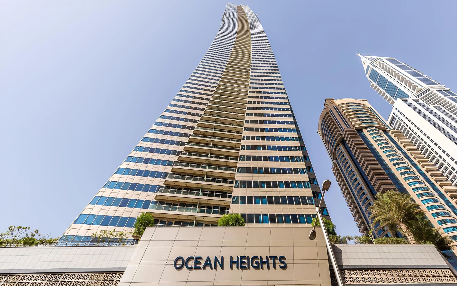 DAMAC Ocean Heights by Damac, Dubai Marina. Render supplied by developer.