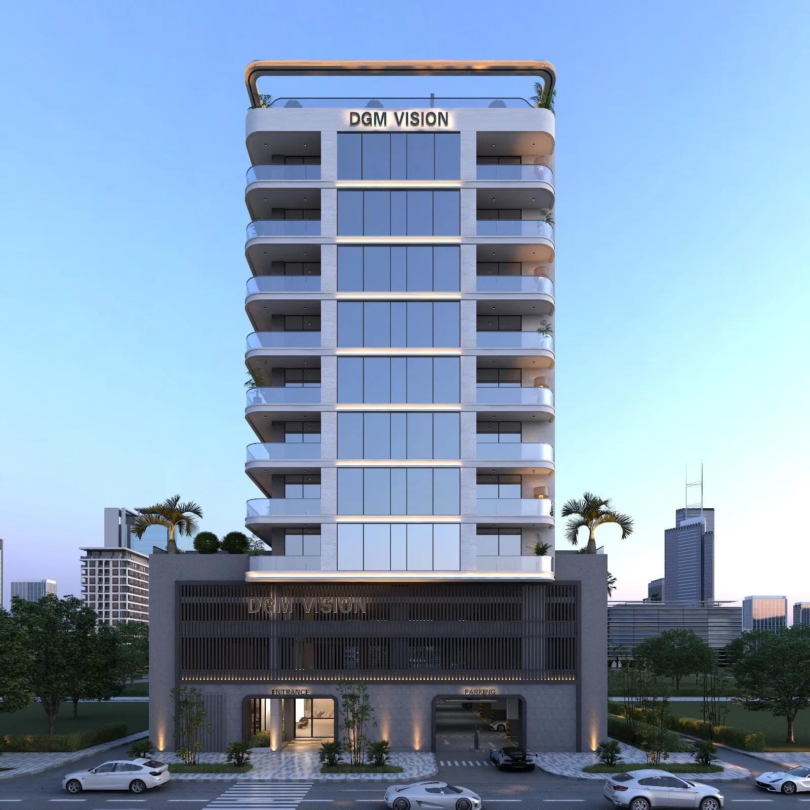 DGM Vision by Vision Developments, Jumeirah Garden City. Render supplied by developer.