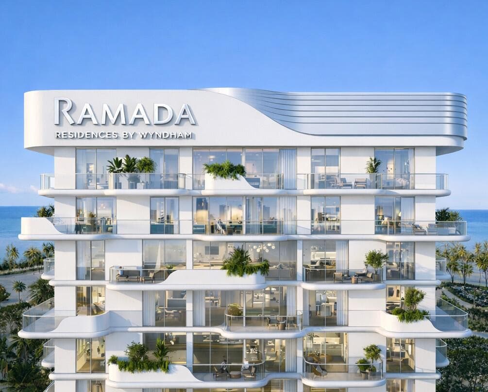 Ramada Residences by Wyndham by Grovy Developers, Dubai Islands. Render supplied by developer.