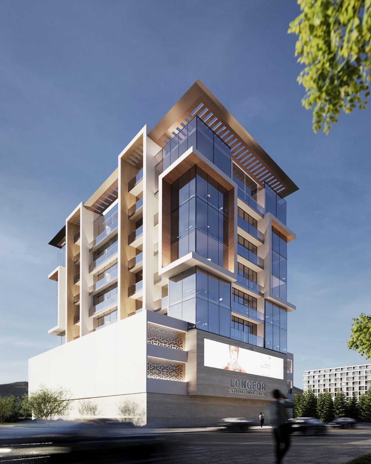 Longfor International Center by Longfor Group, Dubai International City. Render supplied by developer.