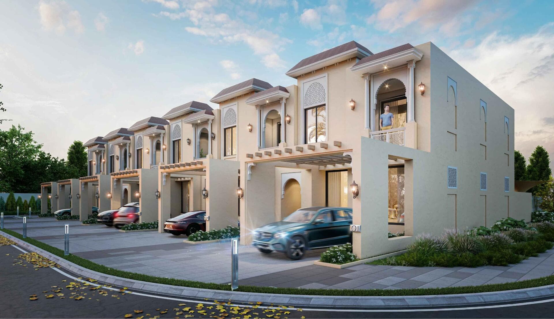 Purvanchal Townhouse by Purvanchal Development, Al Furjan. Render supplied by developer.