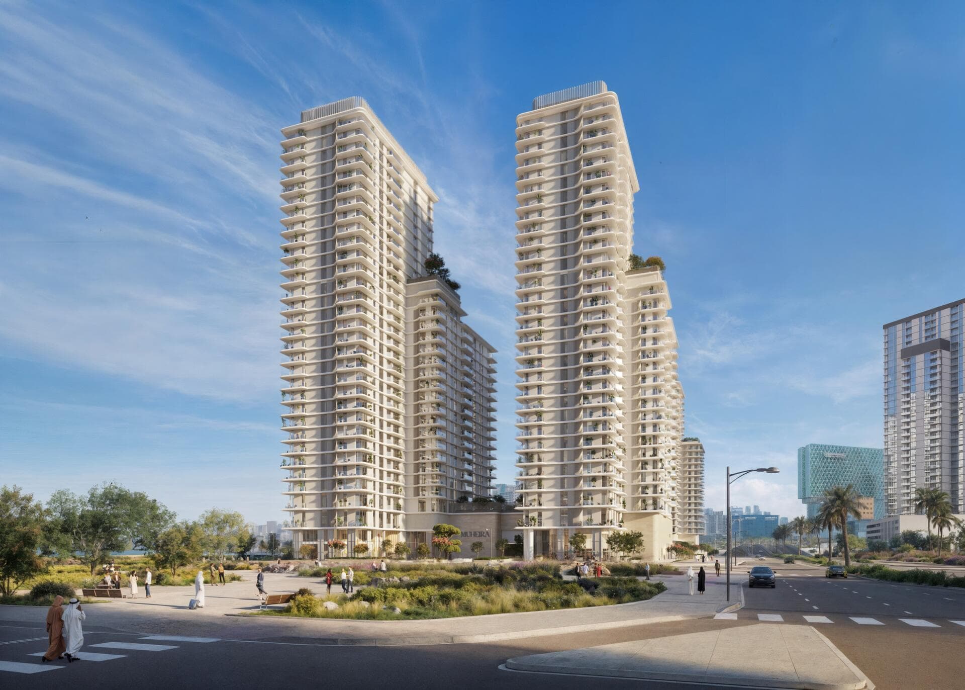 Muheira Towers B by Modon, Al Reem Island. Render supplied by developer.