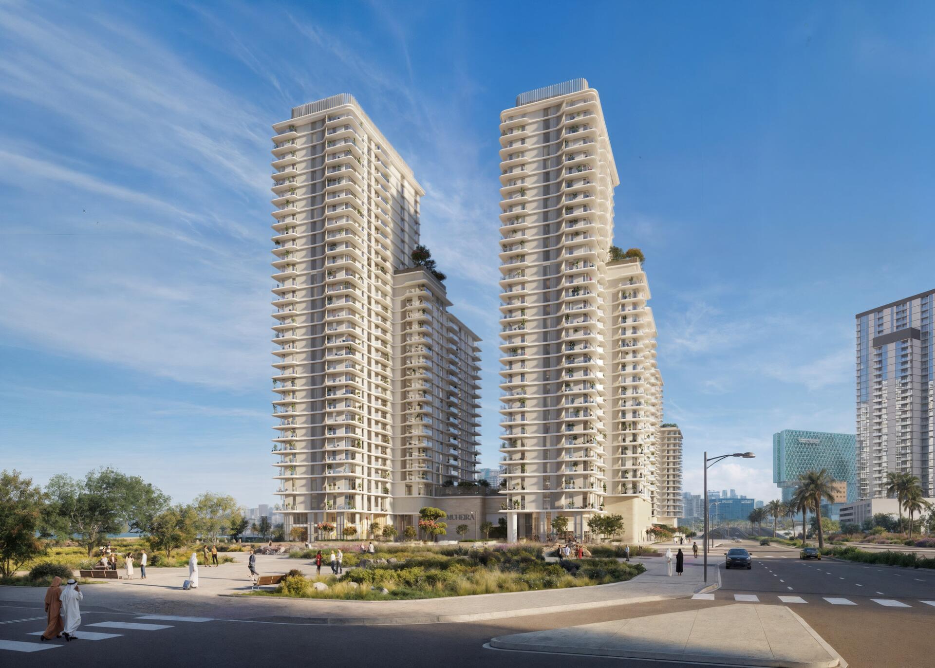 Muheira Towers B by Modon, Al Reem Island. Render supplied by developer.