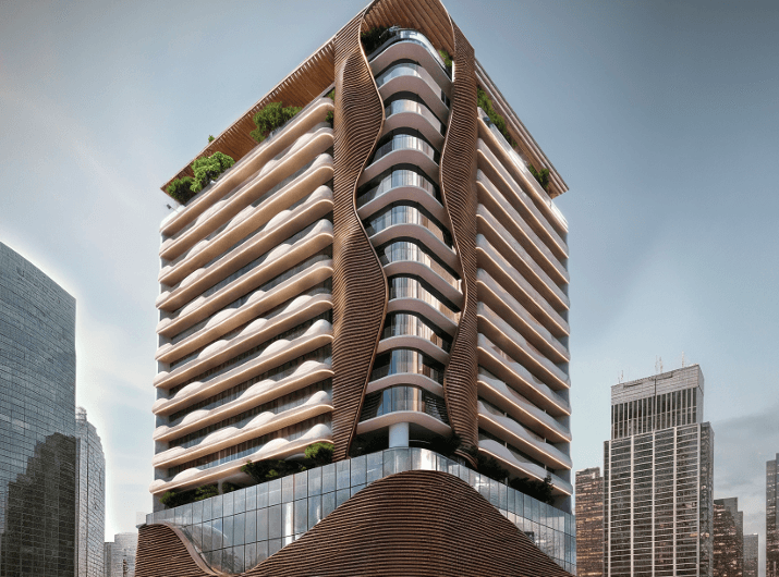 Sky Harmony by Peace Homes Group, JVC (Jumeirah Village Circle). Render supplied by developer.