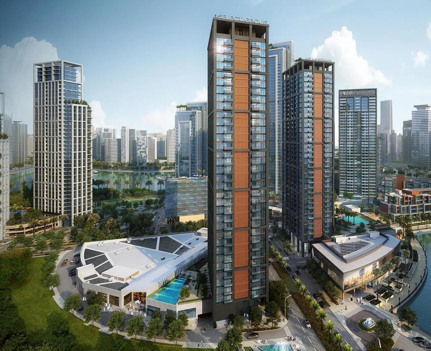 Peninsula Two by Select Group, Business Bay. Render supplied by developer.