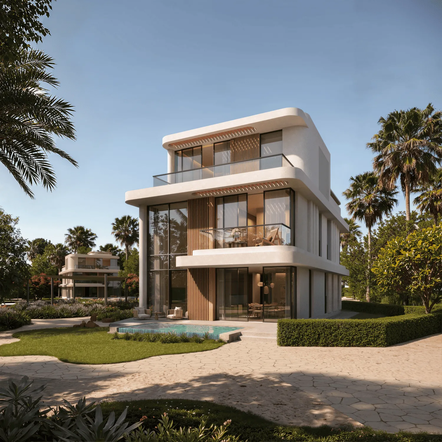 Beachfront Collection by RAK Properties, Mina Al Arab. Render supplied by developer.