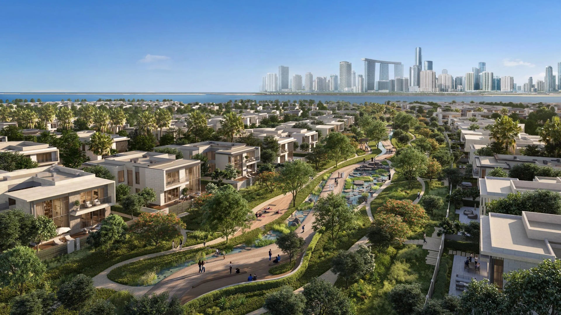 The Terrace at Marsa Al Saadiyat by Aldar in Saadiyat Island, render supplied by developer