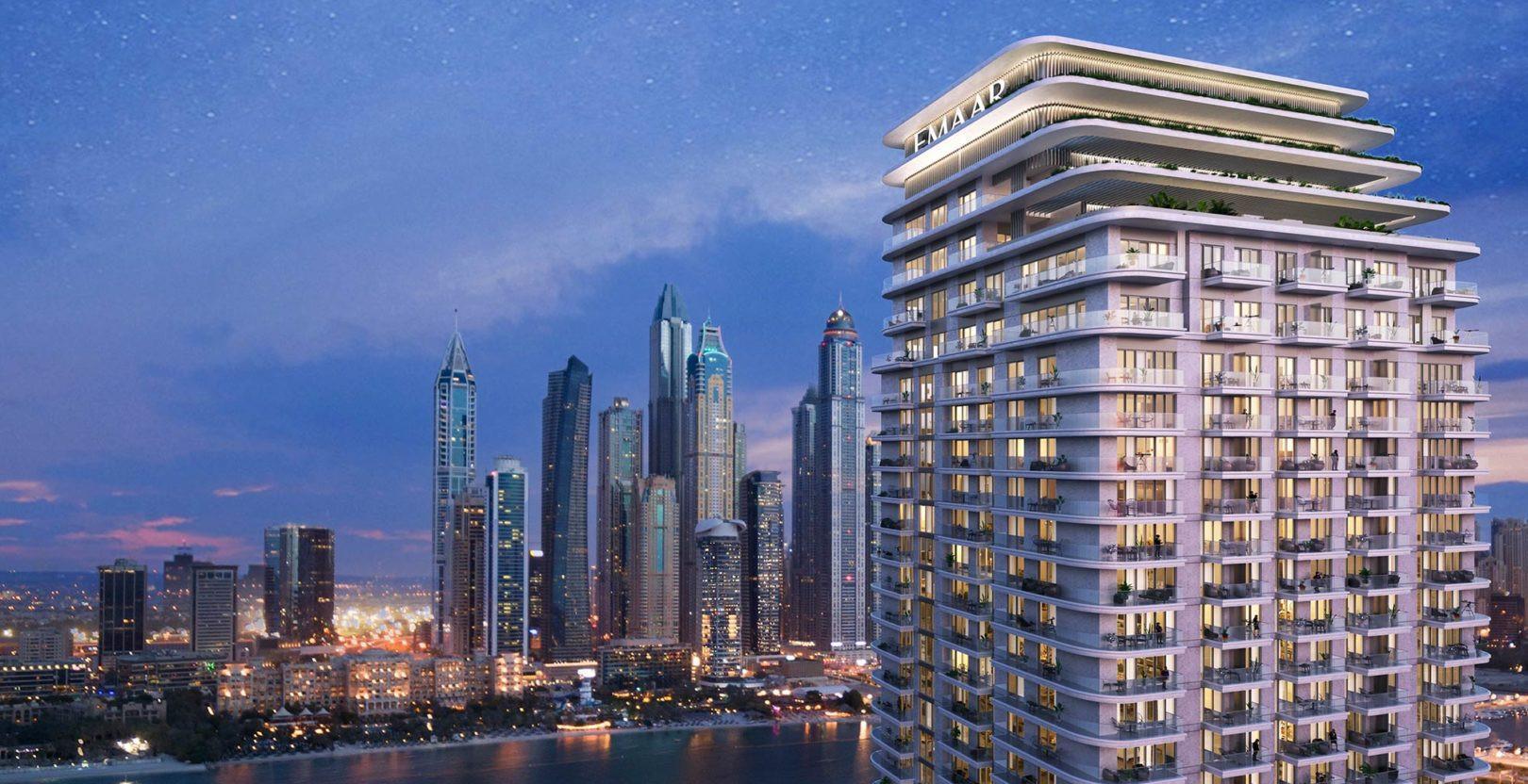 Beachgate By Address by Emaar in Dubai Harbour, render supplied by developer