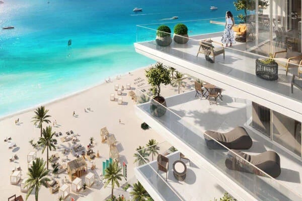 Beach Vista by Emaar, Dubai Harbour. Render supplied by developer.
