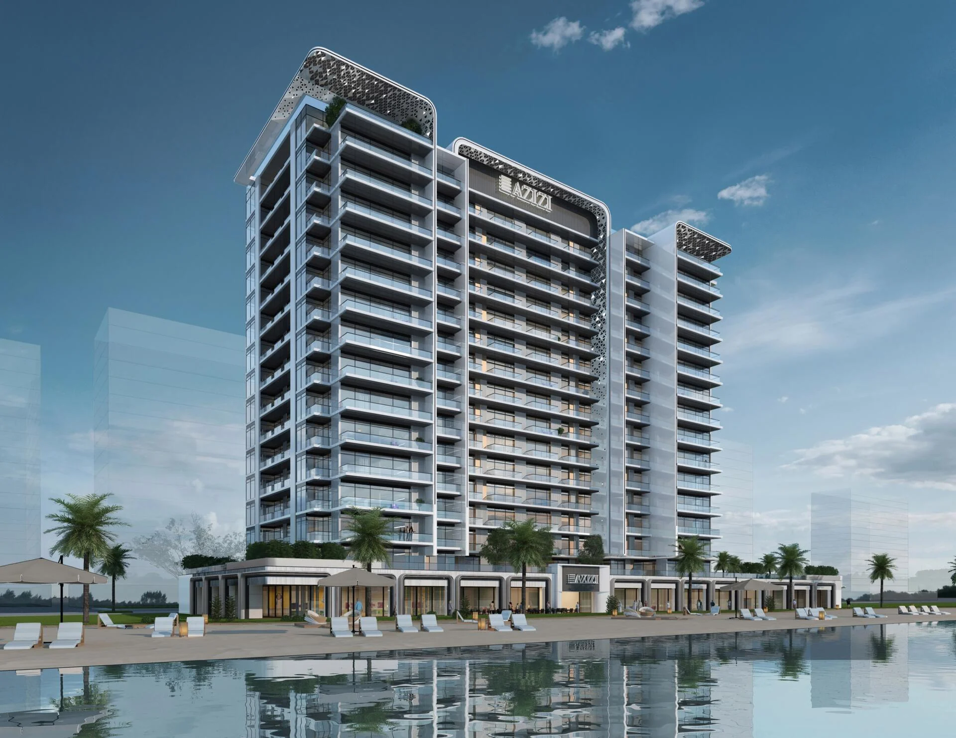 Azizi Riviera 53 by Azizi, Sobha Hartland. Render supplied by developer.