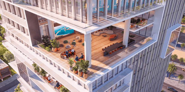 Latitude 25 by Karma Developers in Liwan, render supplied by developer