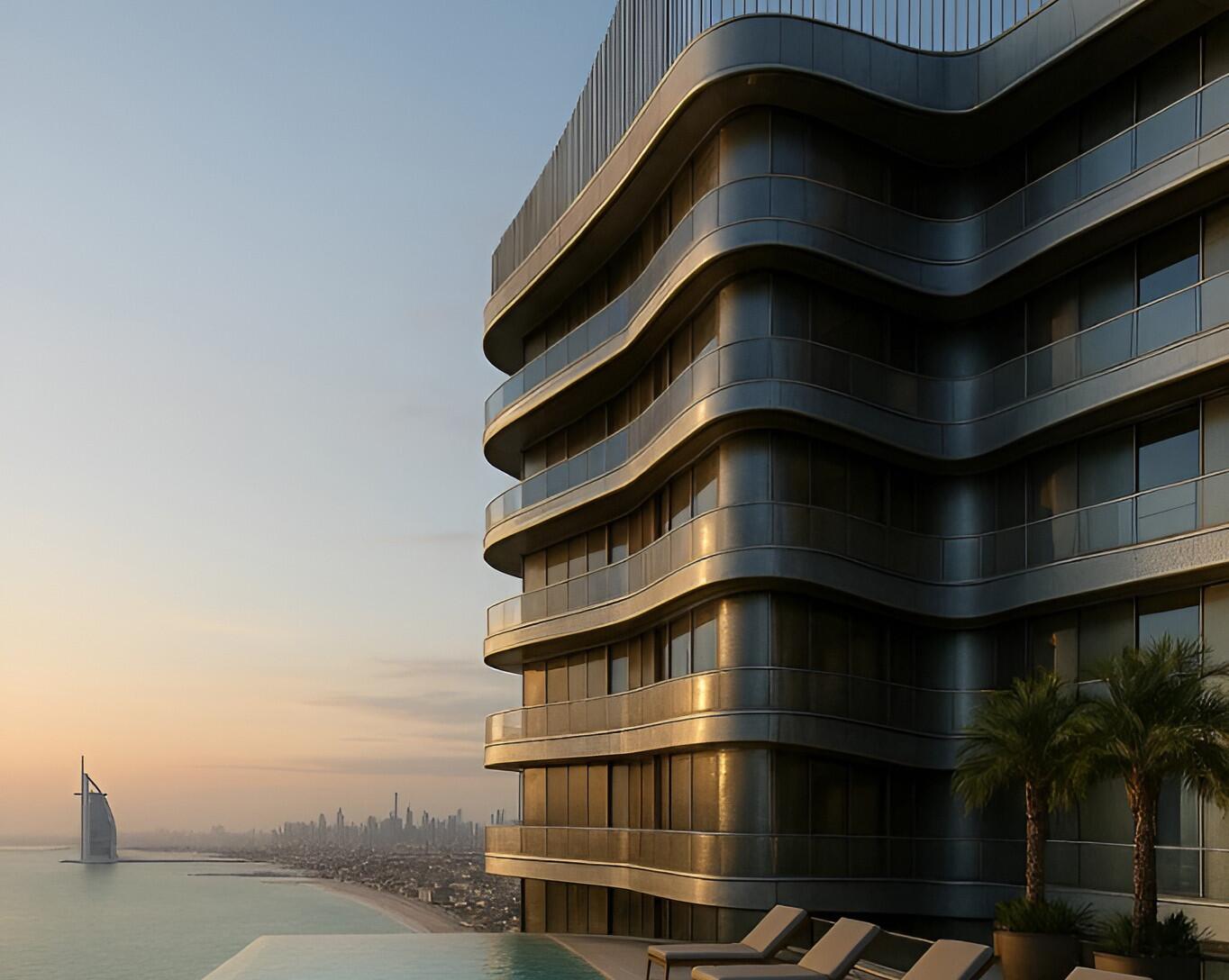 Palm 01 By Binghatti, Palm Jumeirah. Render supplied by developer.