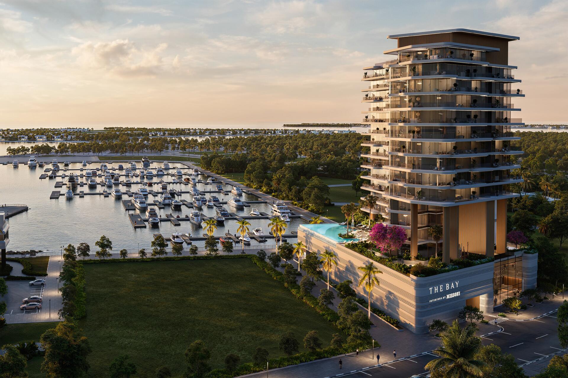 The Bay Interiors by Missoni, Dubai Islands. Render supplied by developer.