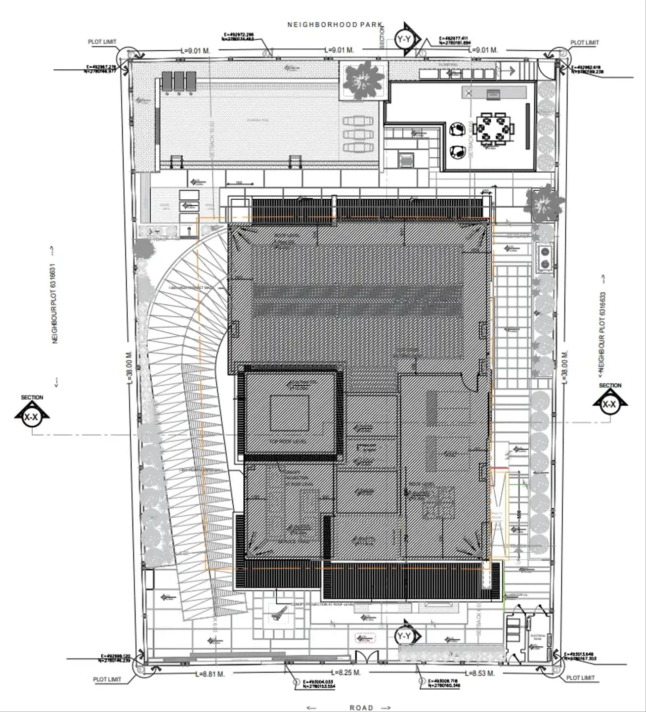 Villa - Park way 6 BR Villa floor plan, 16,007 sqft, drawing published by Wellington Developments