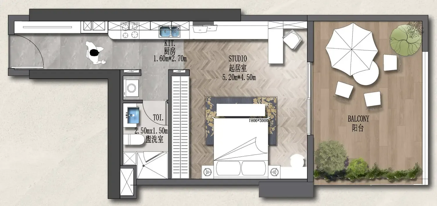 Forest City 2 Studio Apartments floor plan, 653 sqft to 940 sqft, drawing published by Al Helal Al Zahaby Real Estate Development (HZ Development)