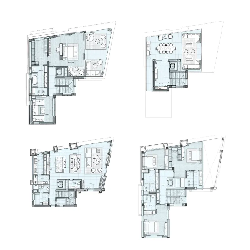 LIV Waterside 4 BR Mansion floor plan, 10,101 sqft, drawing published by LIV Developers
