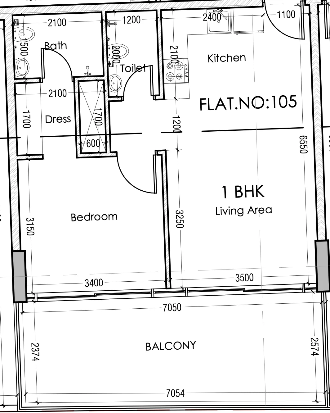 Moonsa Residences 2 1 BR Apartments floor plan, 1,196 sqft to 1,716 sqft, drawing published by Dugasta