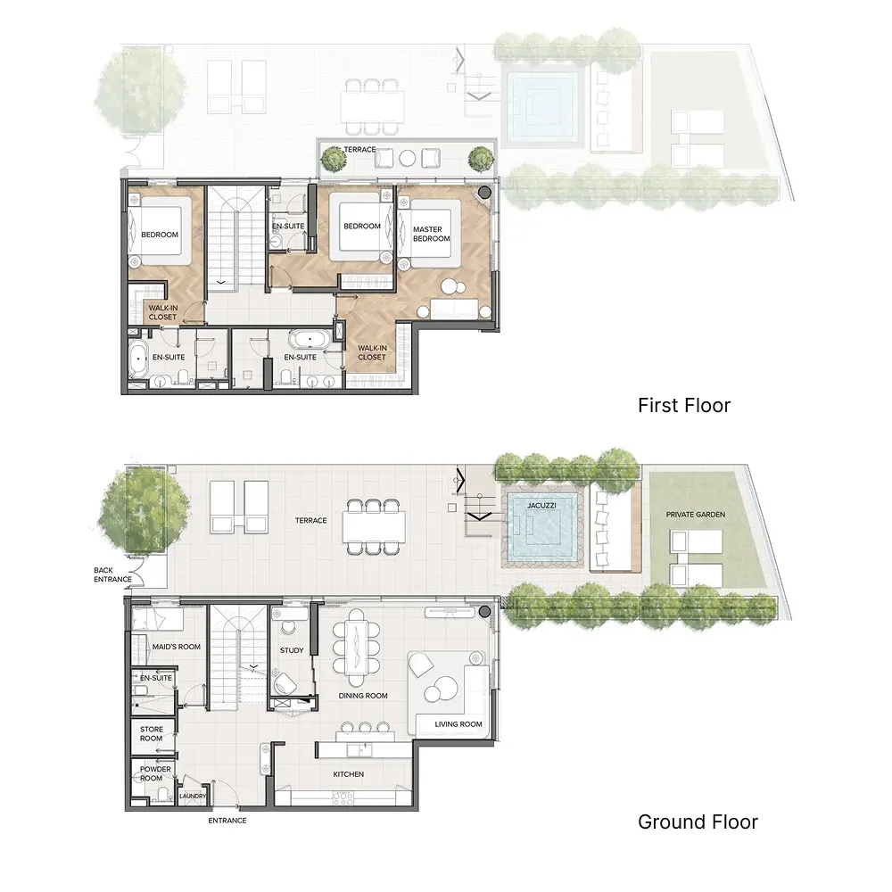 Residences Du Port Autograph Collection 3 BR Apartments floor plan, 2,498 sqft to 3,835 sqft, drawing published by FIM Partners