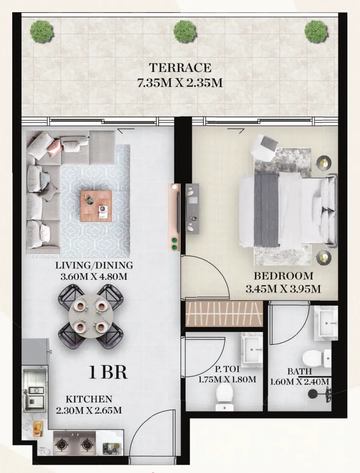 Chapter 01 by Newbury 1 BR Apartments floor plan, 751 sqft to 1,127 sqft, drawing published by Newbury Developments